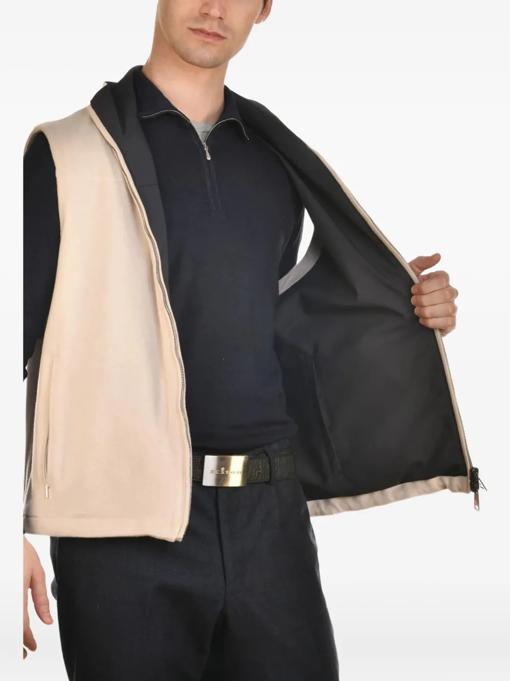 Kiton reversible cashmere gilet | Waistcoats & Gilets | Image 2