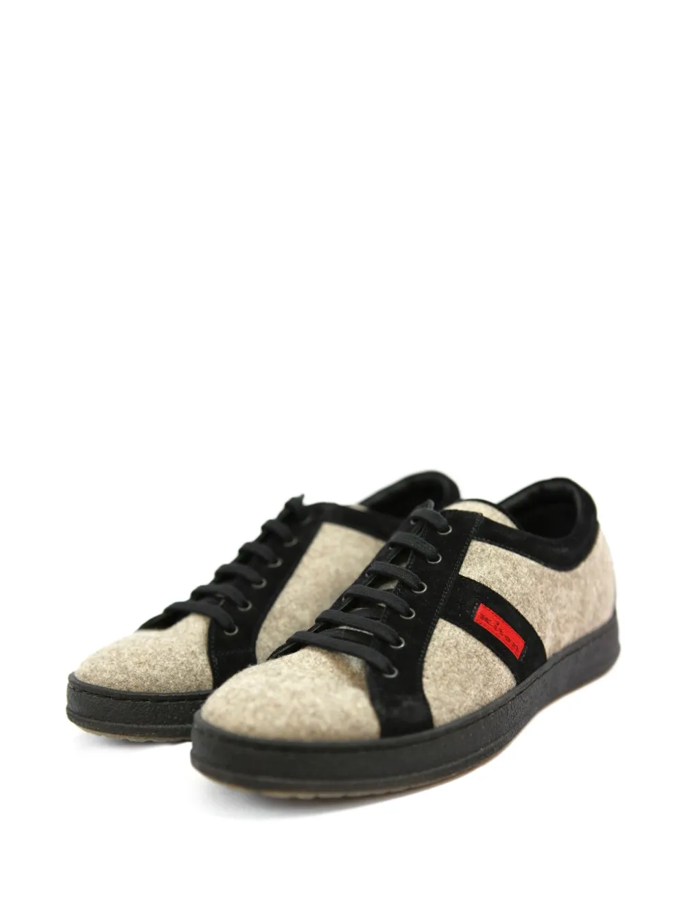 Kiton Marled suede sneakers Neutrals