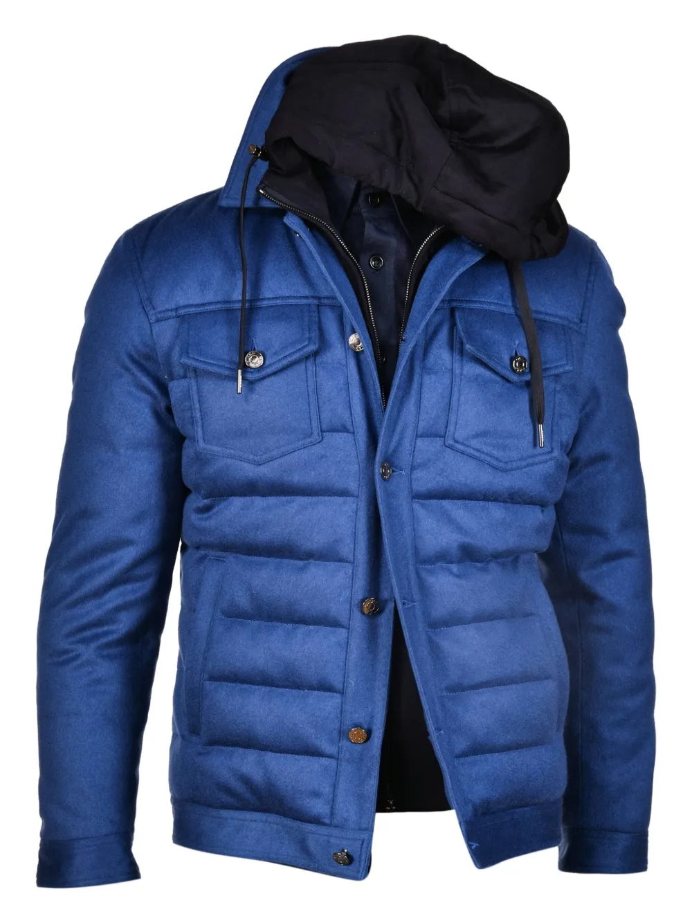 Kiton Gewatteerd jack Blauw