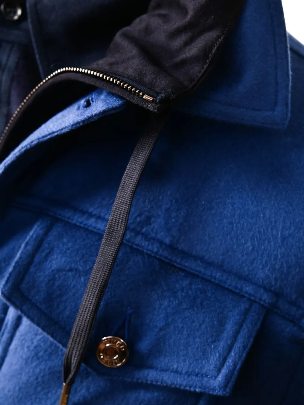 Kiton Gewatteerd jack Blauw