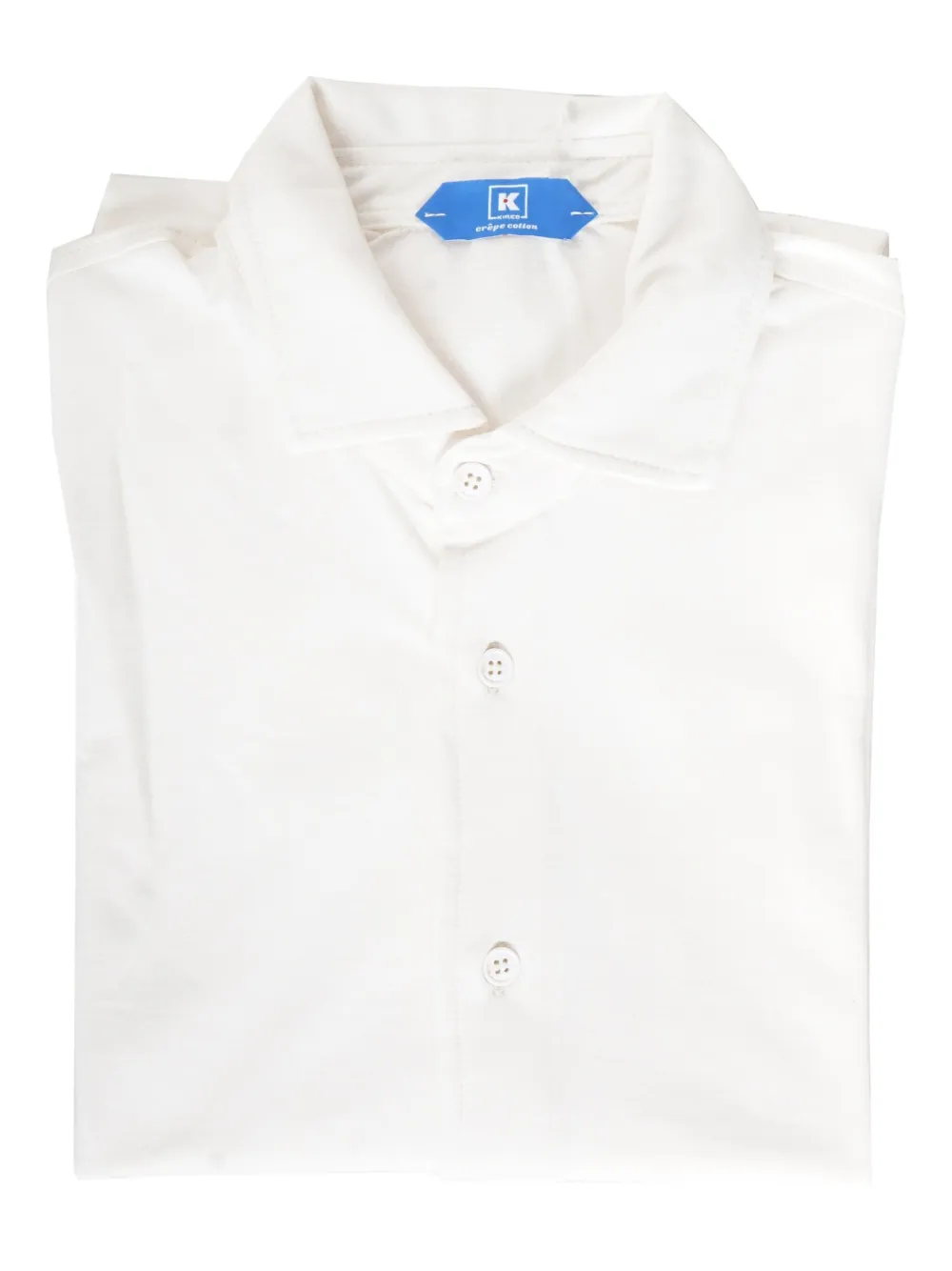 Kiton long-sleeved buttoned shirts (pack of three) Wit