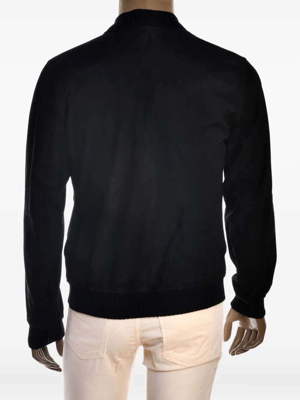 Kiton Lammy jack met knoopsluiting Zwart
