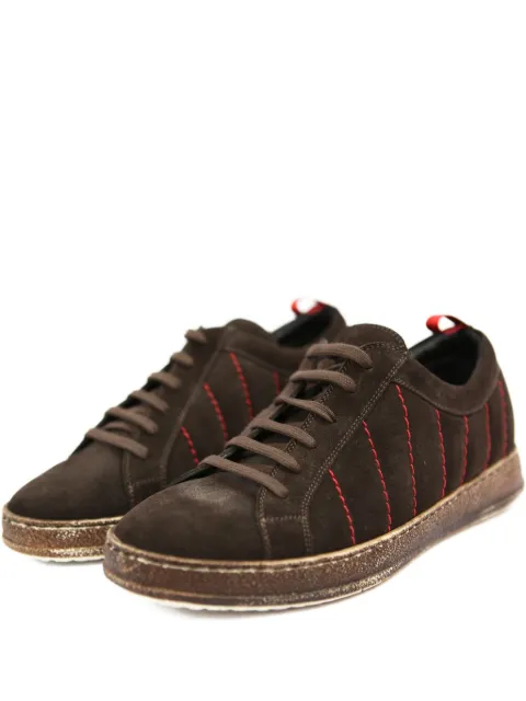 Kiton lace-up suede sneakers