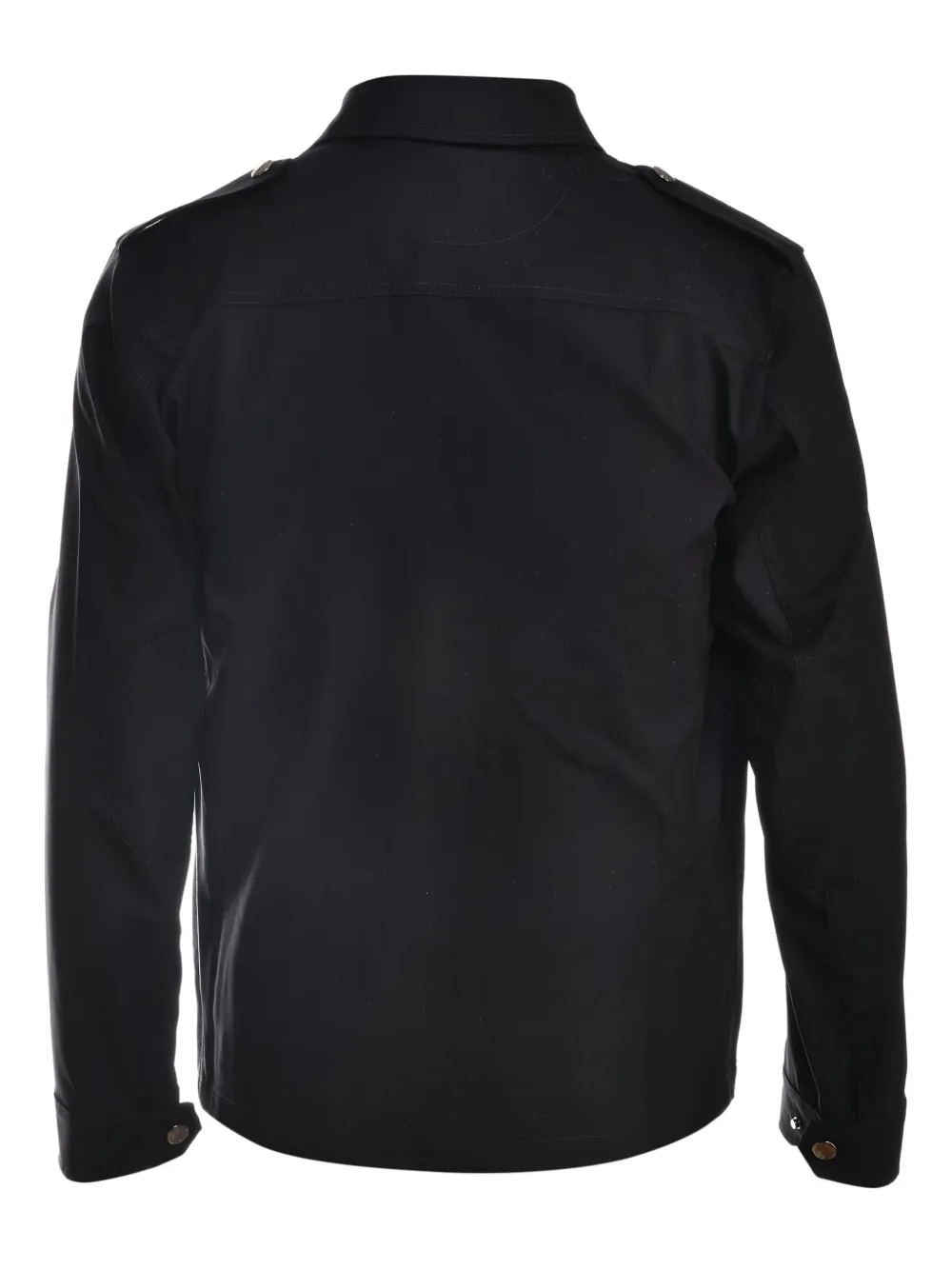 Kiton Shirtjack met klepzak en rits Zwart