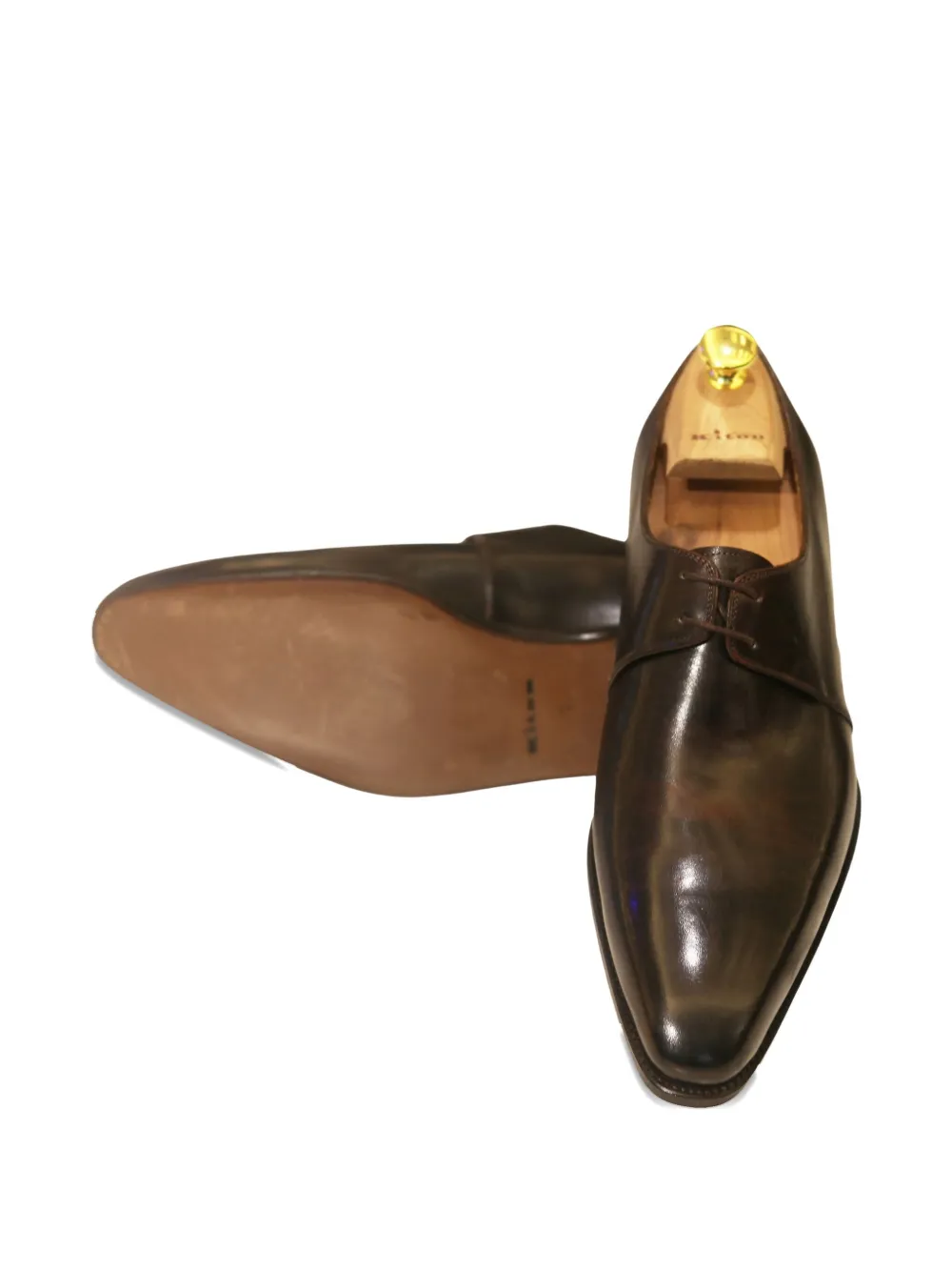 Kiton lace-up oxford shoes Brown