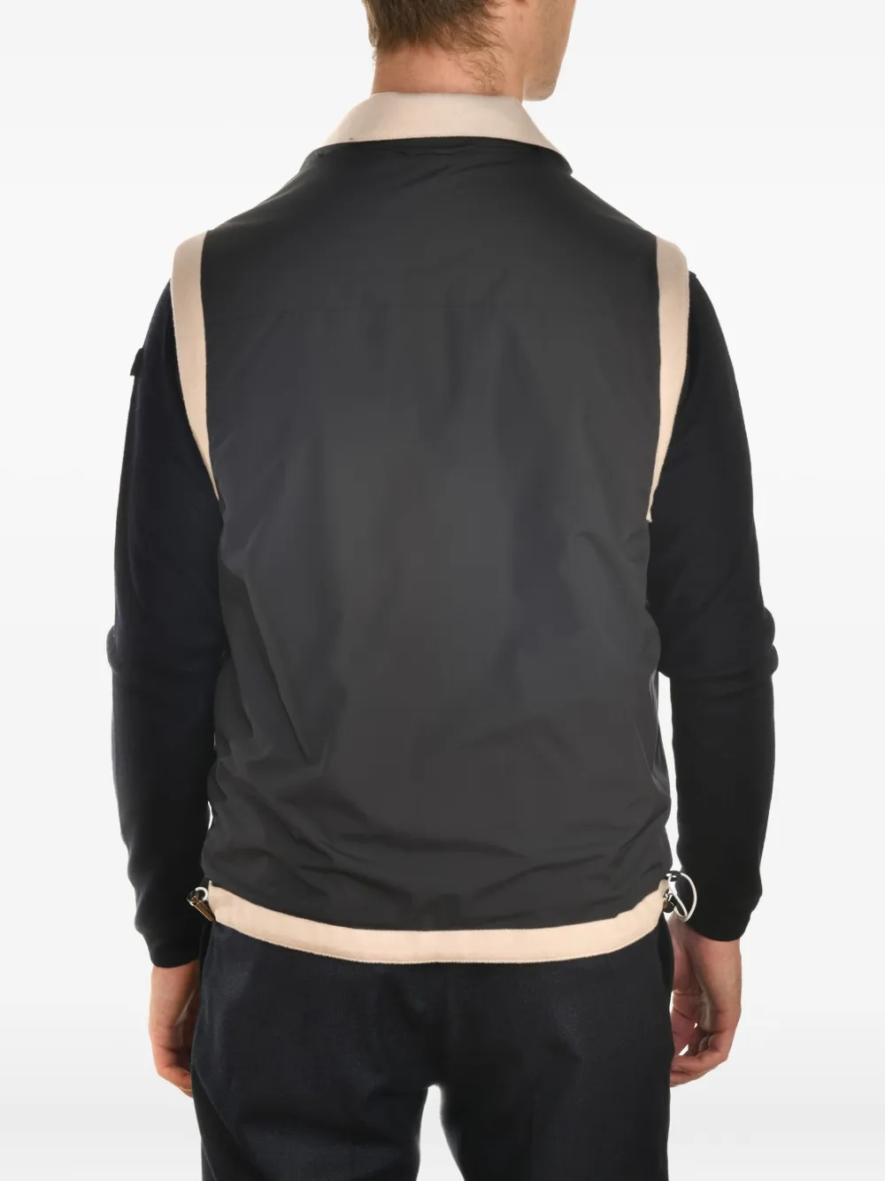 Kiton Omkeerbare kasjmier spencer Blauw