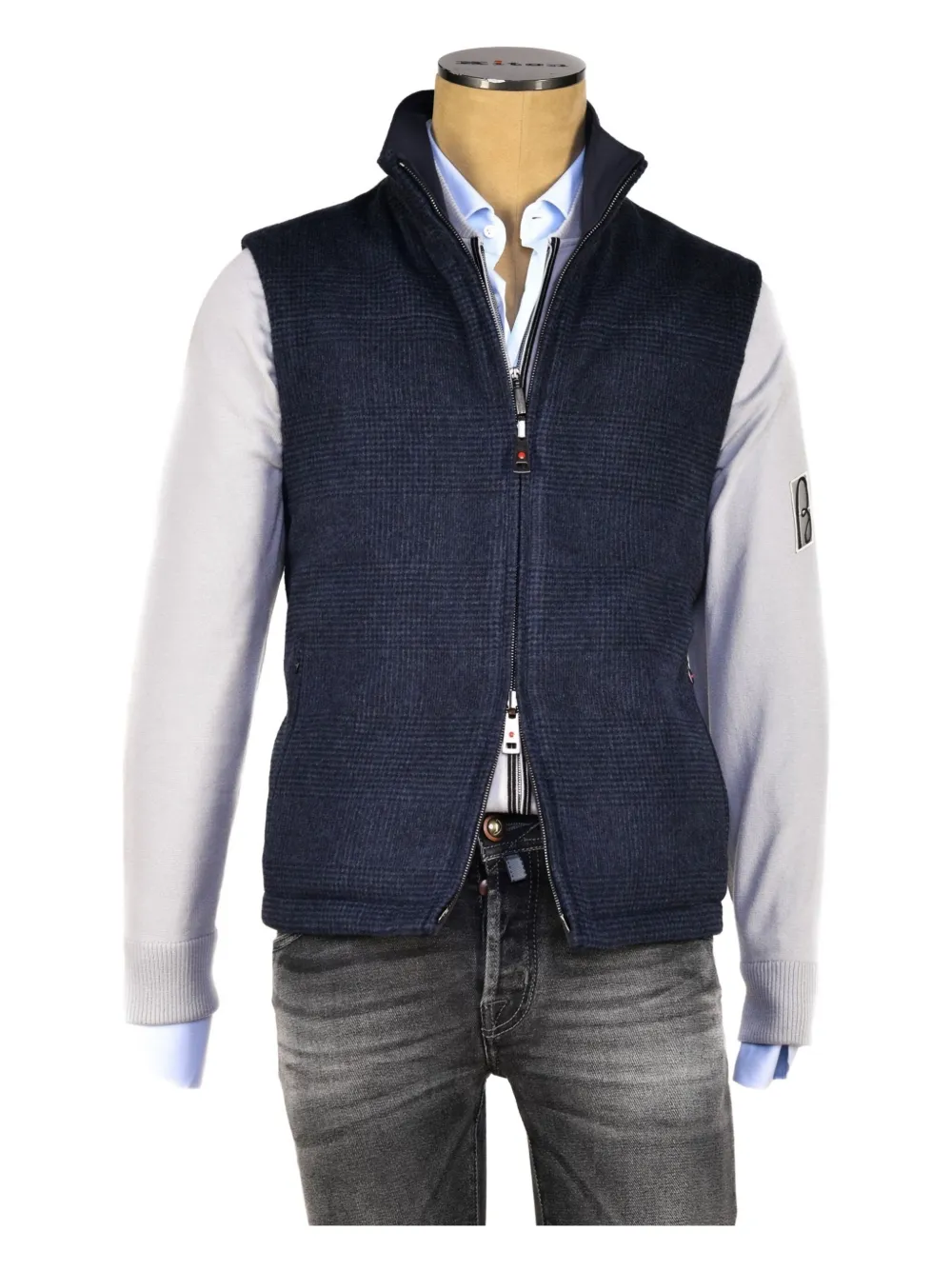 Kiton Omkeerbaar gilet Blauw