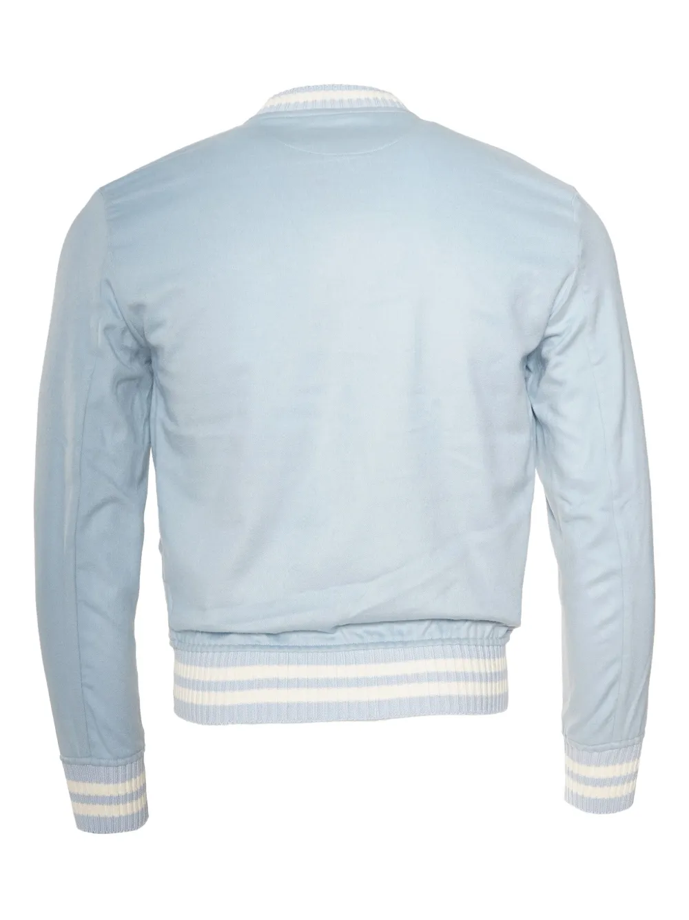 Kiton Didier ribbed-trim cashmere bomber jacket Grijs