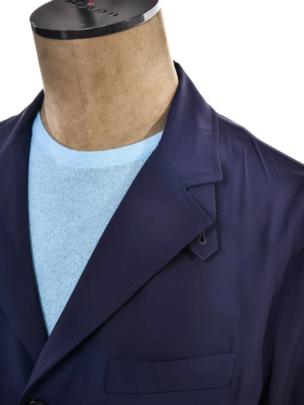 Kiton Piggi blazer met drie knopen Blauw