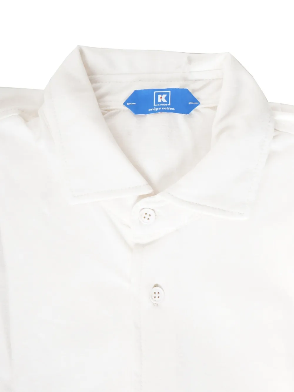 Kiton Capri button-up overhemd met lange mouwen - Wit