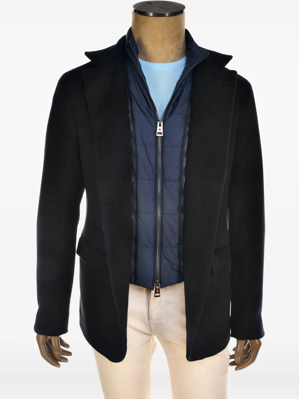 Kiton Tipas blazer met uitneembare voering Zwart