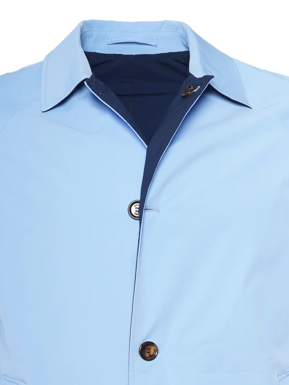 Kiton Kim omkeerbare jas met enkele rij knopen Grijs