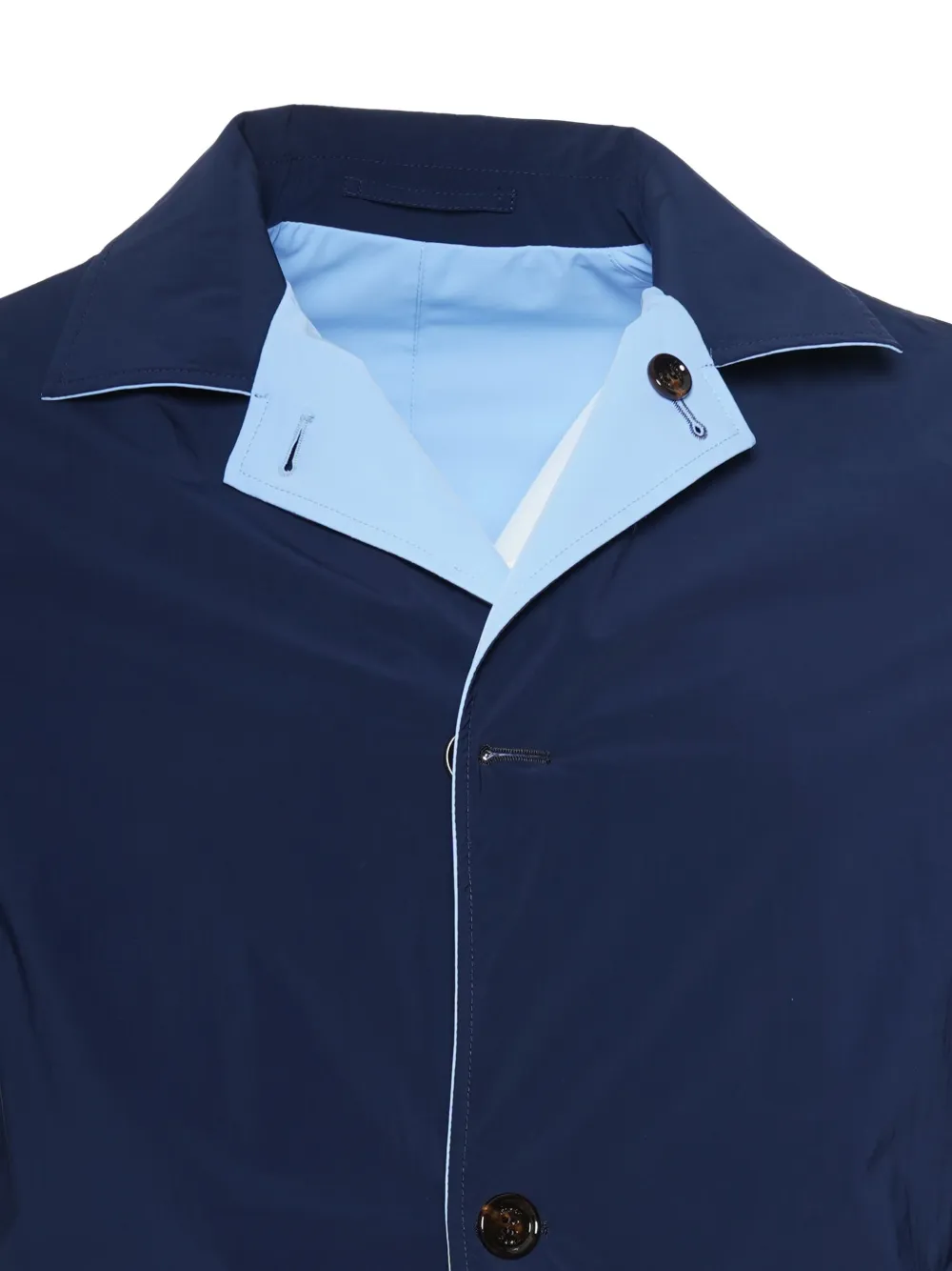 Kiton Kim omkeerbare jas met enkele rij knopen Grijs