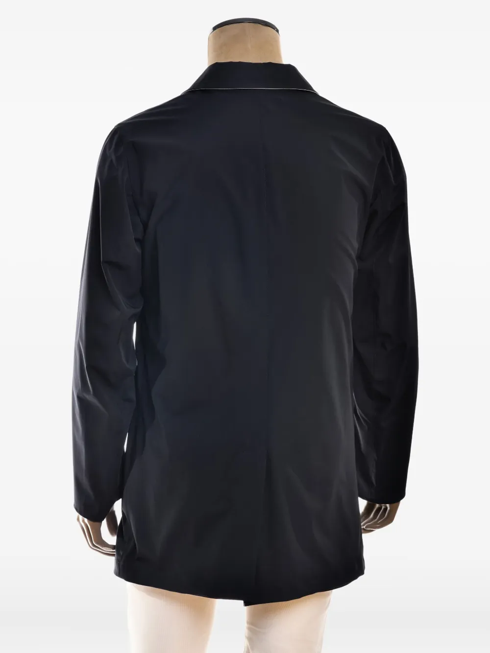 Kiton Omkeerbare jas met knopen Blauw