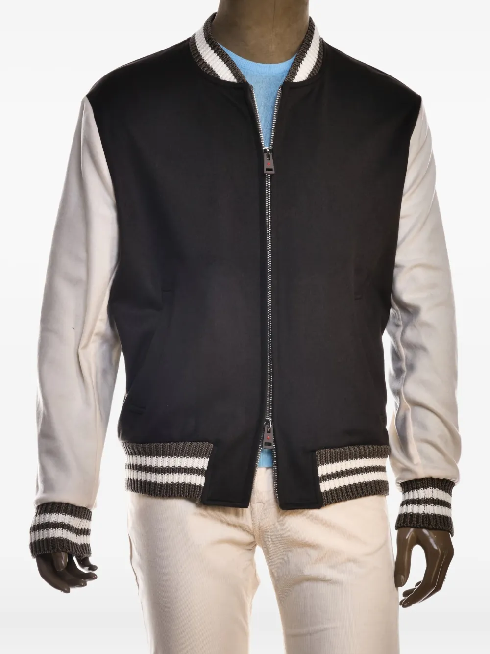 Kiton Didie 2 cashmere baseball jacket - Blu