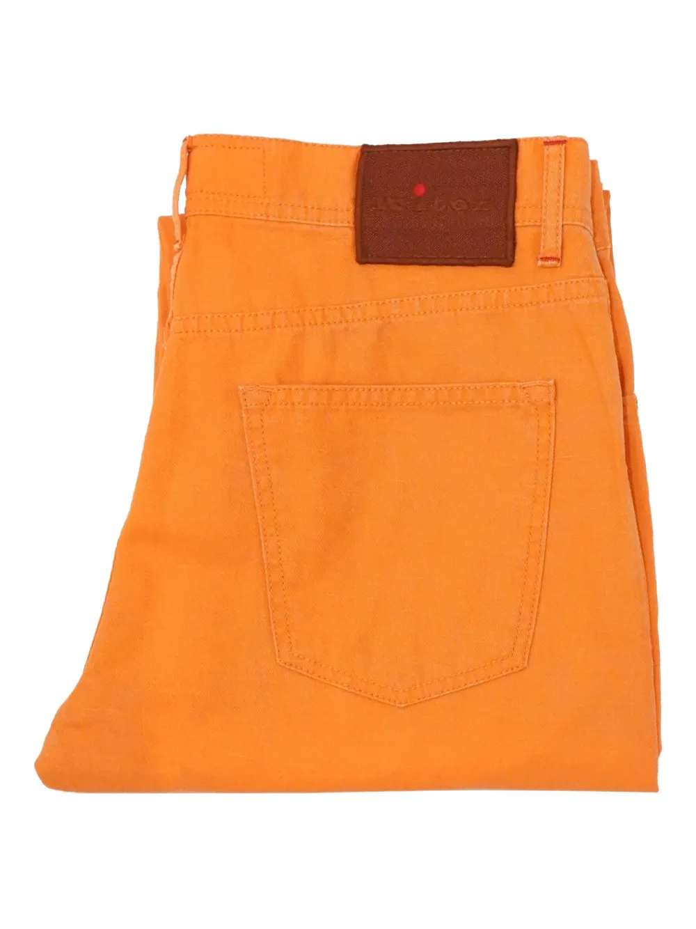Kiton Regular-fit jeans Oranje