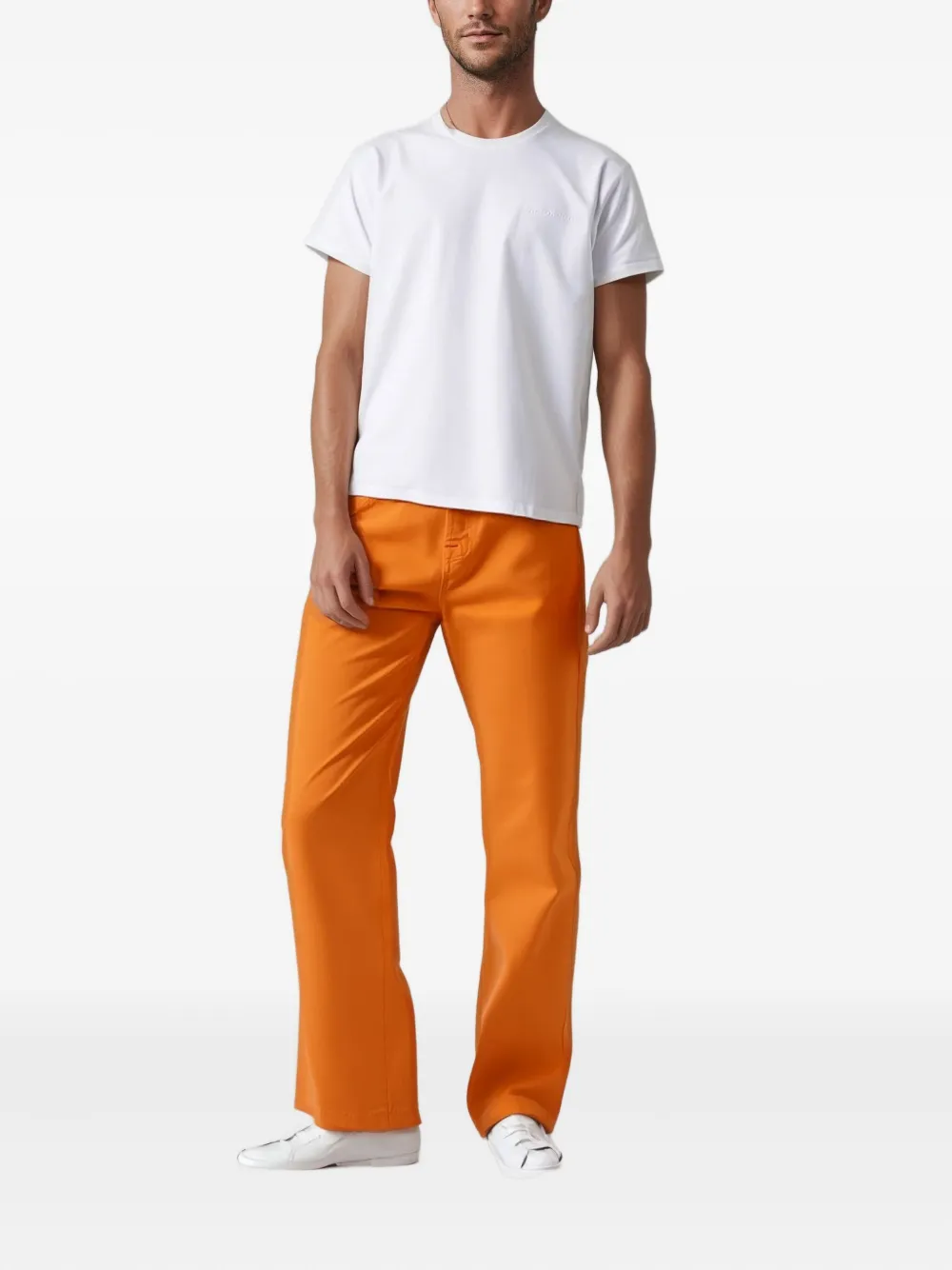 Kiton Regular-fit jeans Oranje