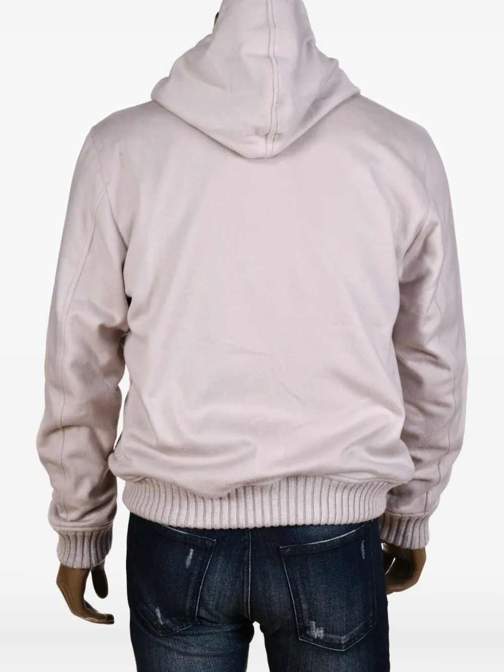 Kiton x Kired by Barwa hooded cashmere jacket Beige
