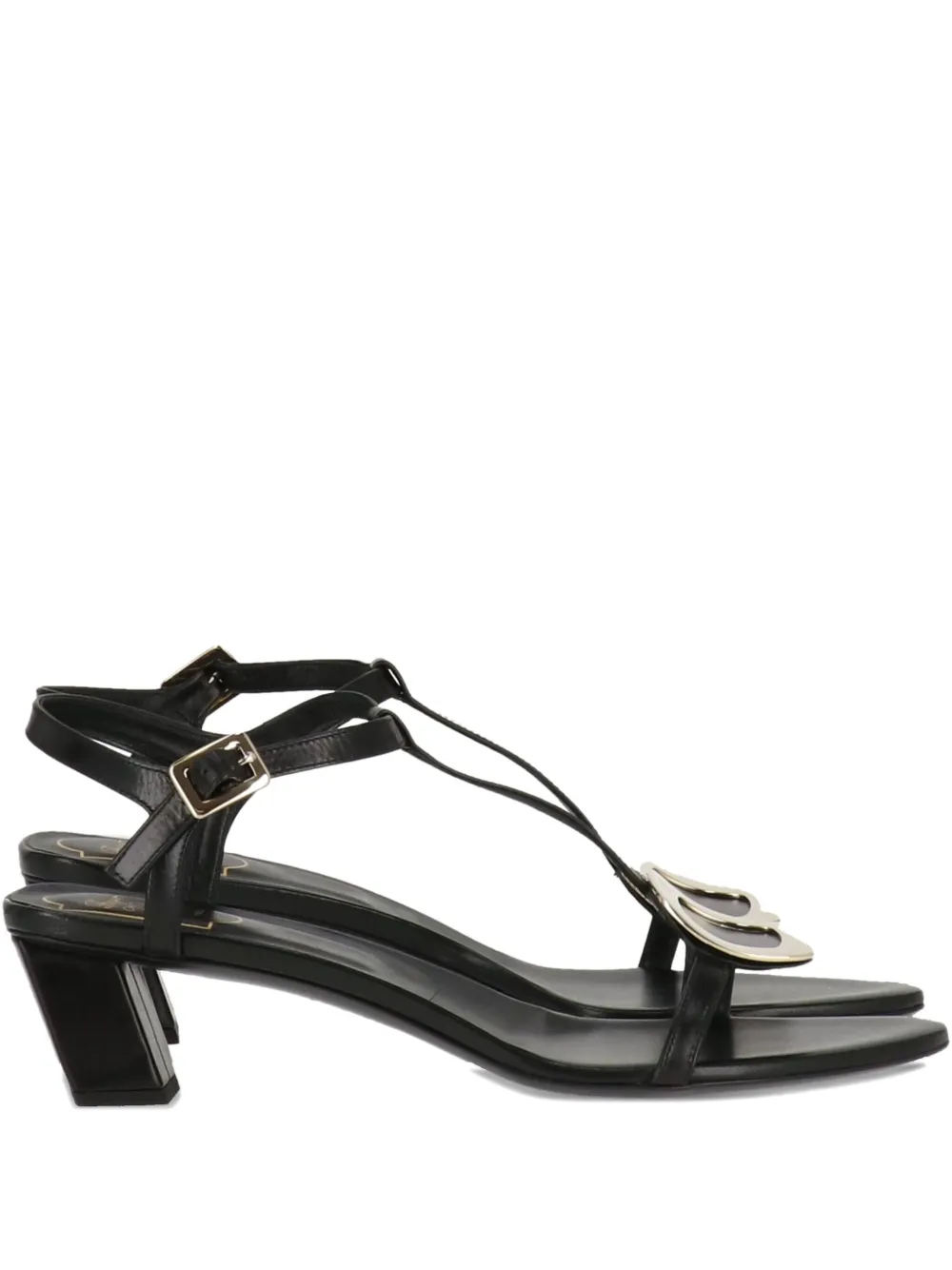 Roger Vivier hardware-embellished block-heel sandals | Black | Image 1