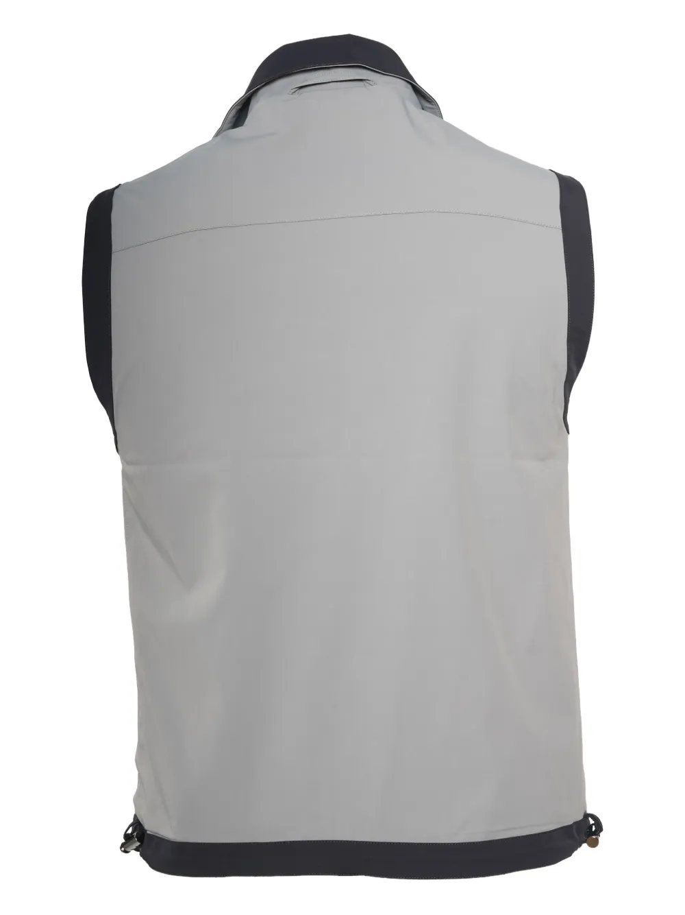 Kiton Omkeerbaar gilet met rits Zwart