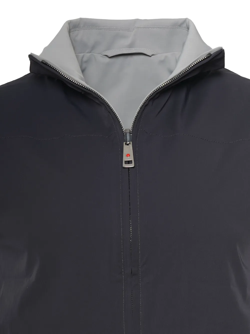 Kiton Omkeerbaar gilet met rits Zwart