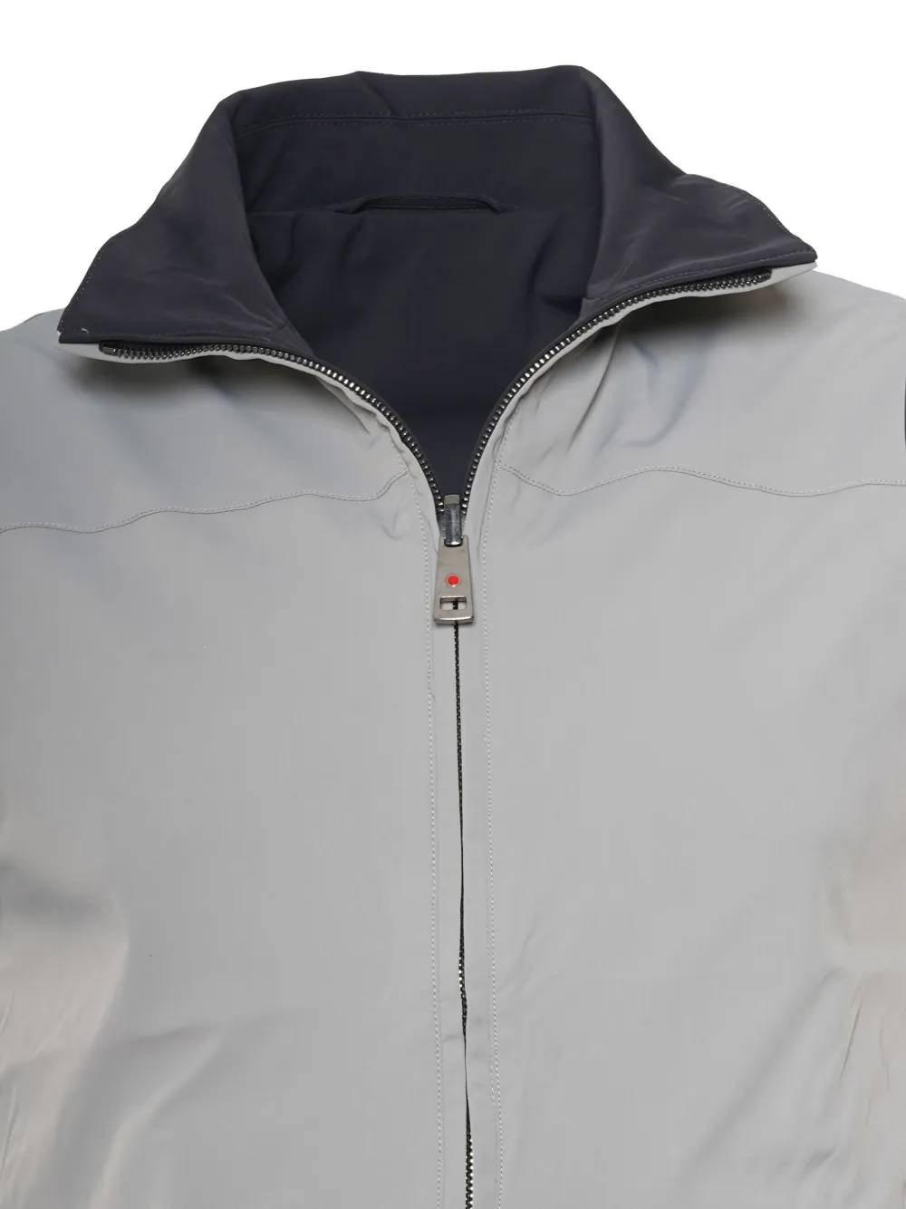 Kiton Omkeerbaar gilet met rits Zwart