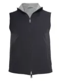 Kiton reversible zip-front vest - Black