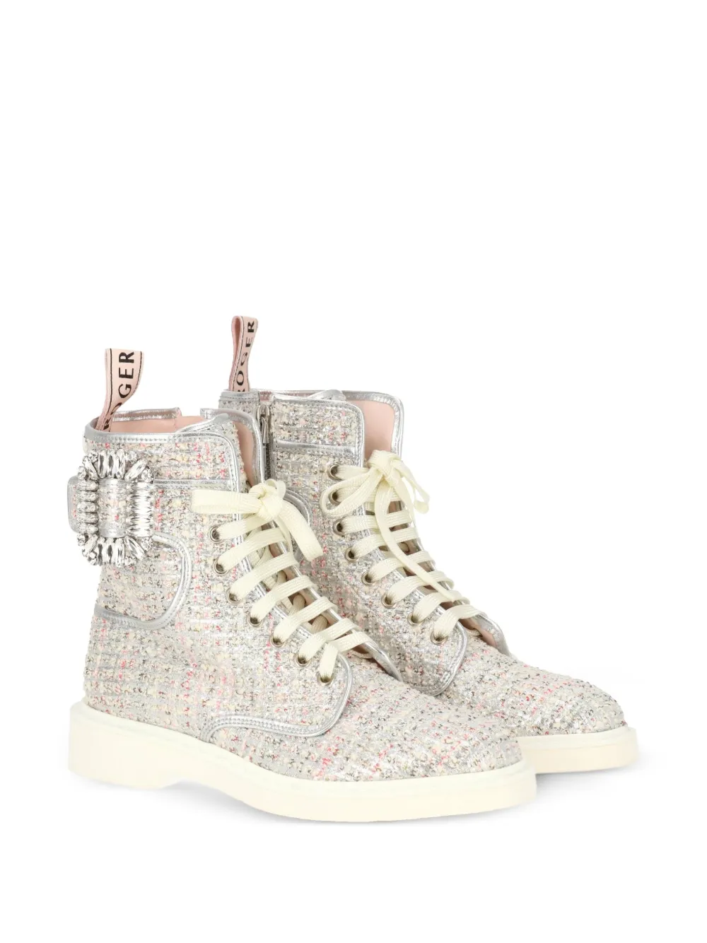 Roger Vivier buckle-embellished tweed boots | Ankle Boots | Image 2