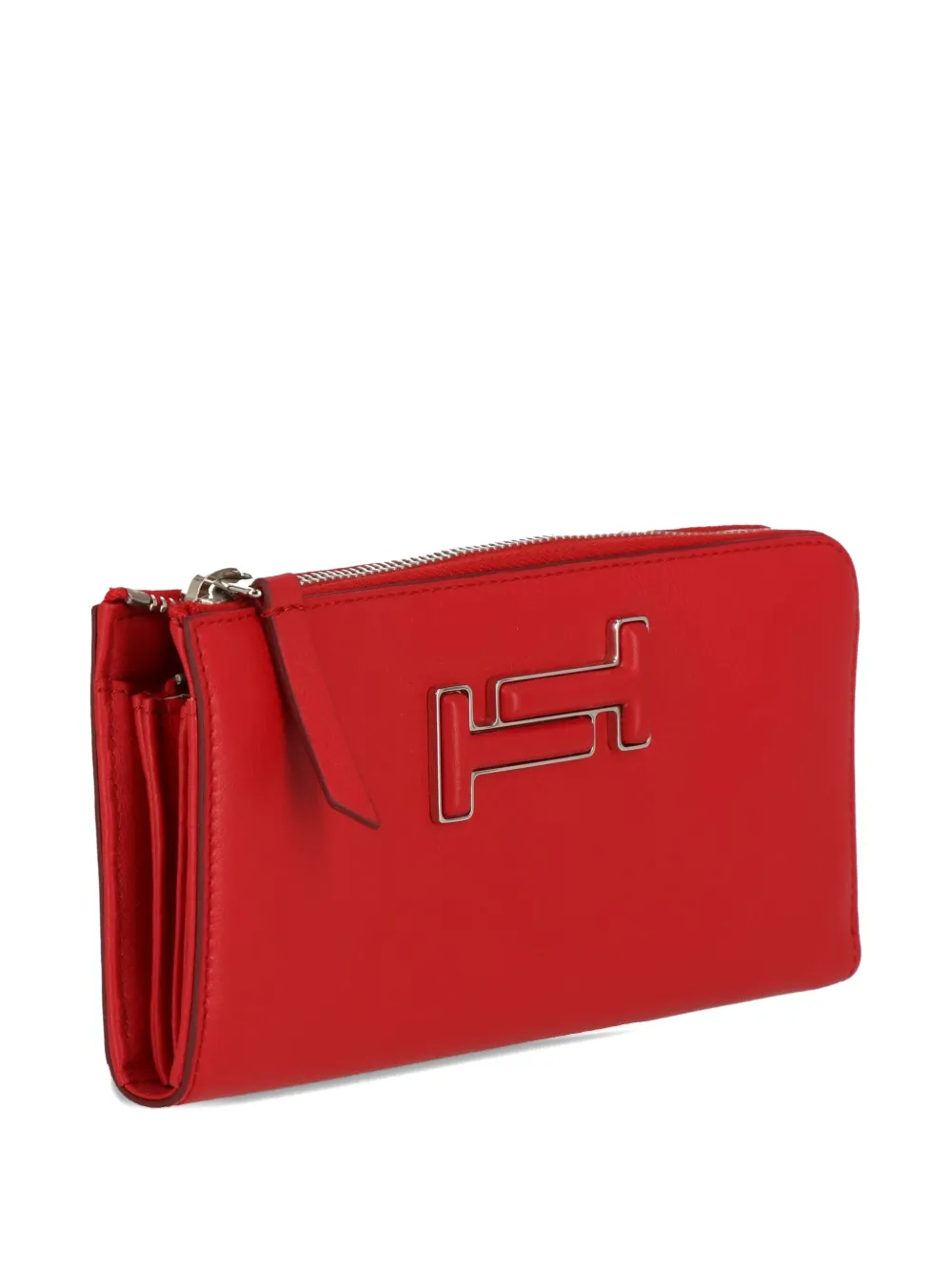 Tod's zip-around T logo wallet Rood