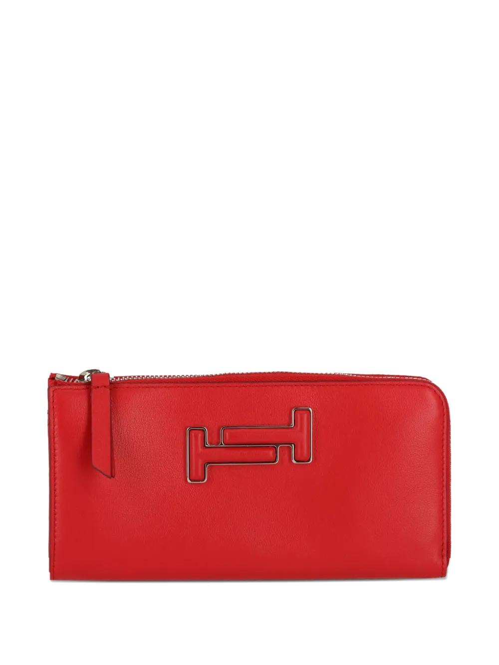 Tod's zip-around T logo wallet Rood