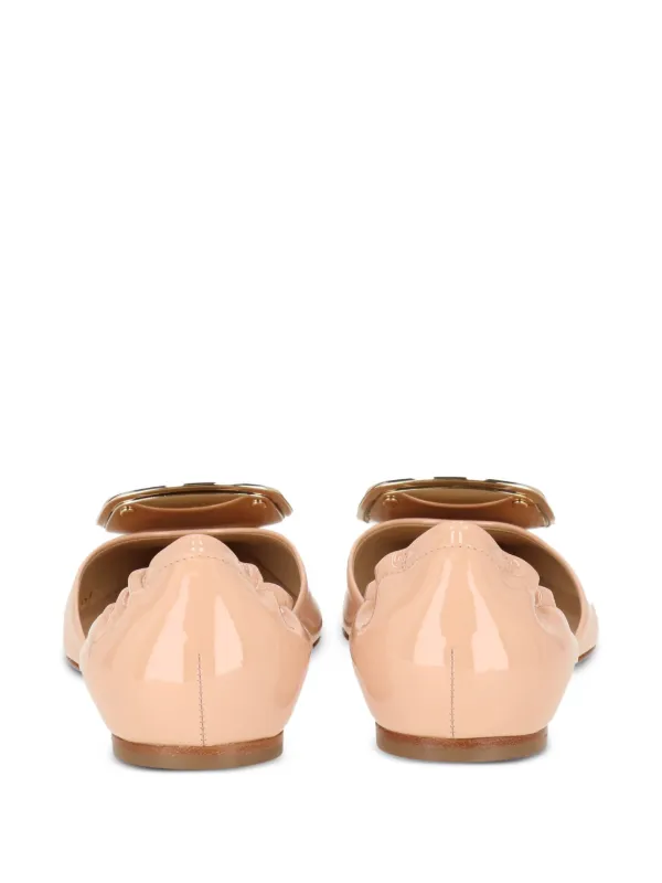 (期間限定大特価)Roger Vivier バックル付フラットシューズ Roger Vivier バックル フラットシューズ | ピンク | FARFETCH JP