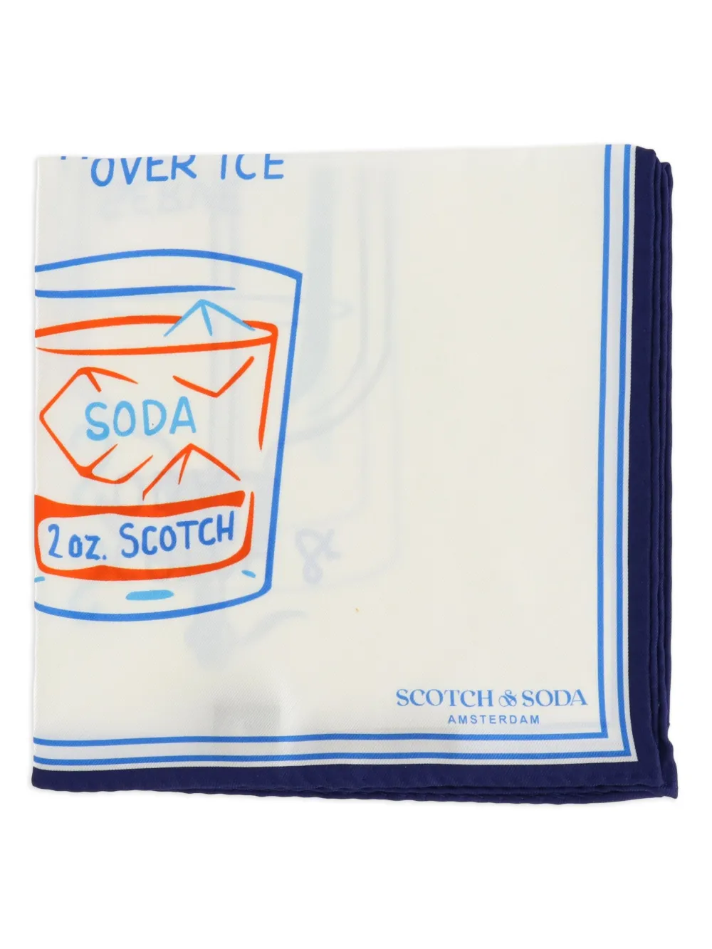 Scotch & Soda drinks pocket square Wit