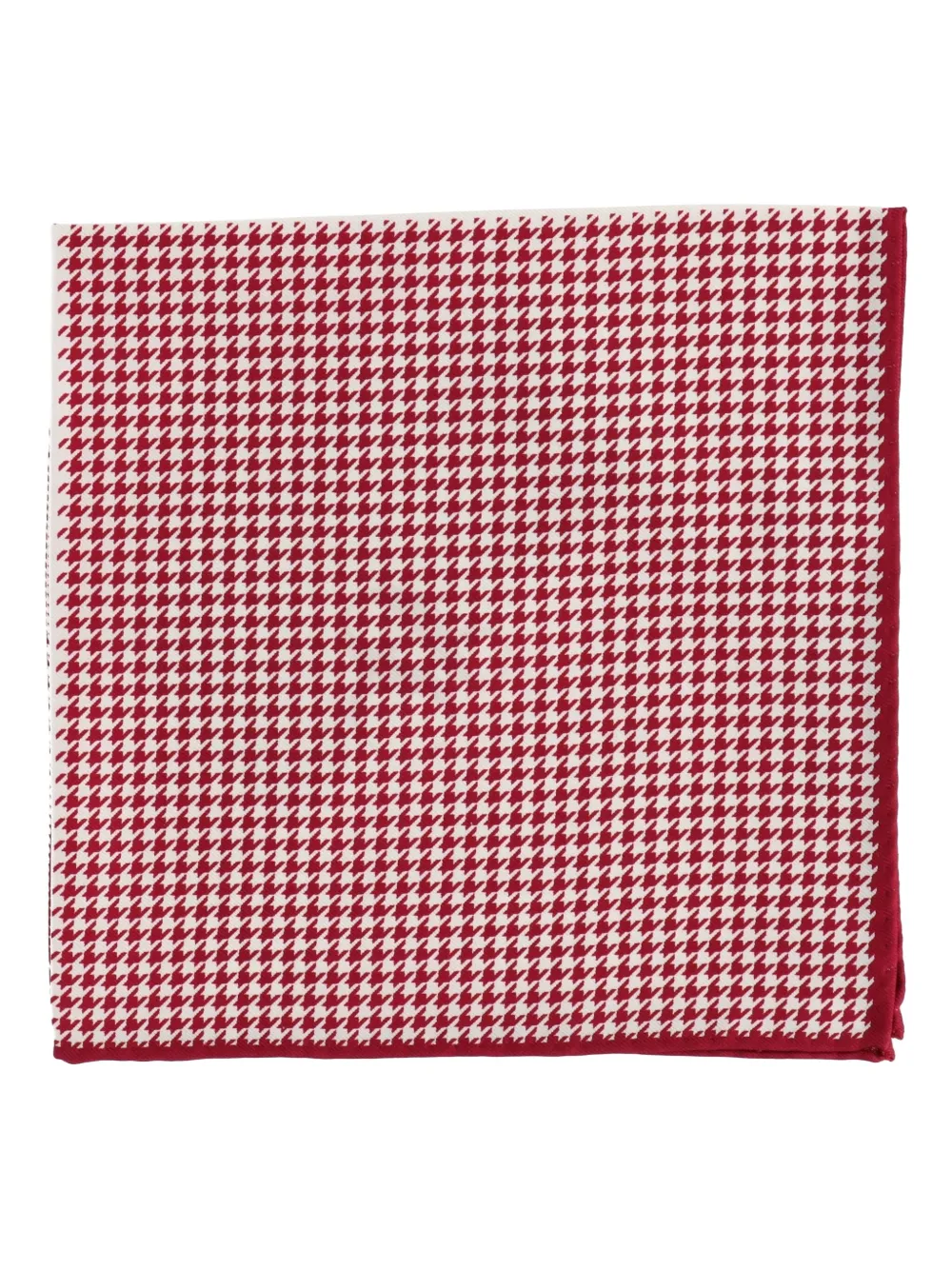 Scotch & Soda polka-dot houndstooth pocket square Rood