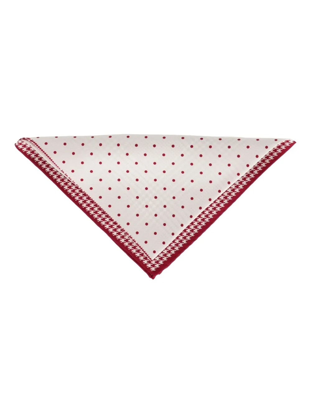 Scotch & Soda Pochet met pied-de-poule print en stippen Rood
