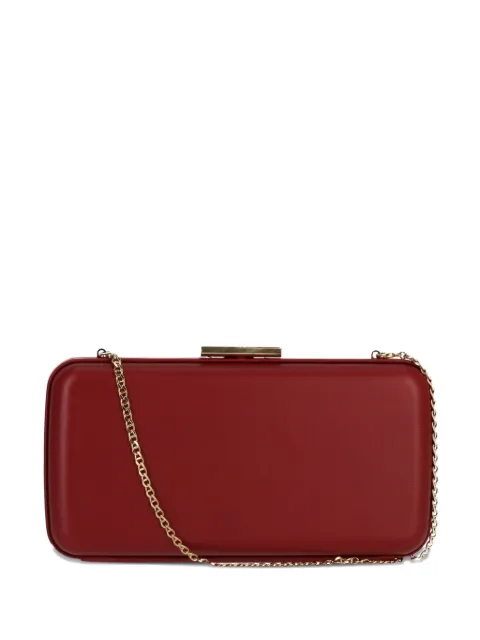 Gianvito Rossi chain-strap leather clutch