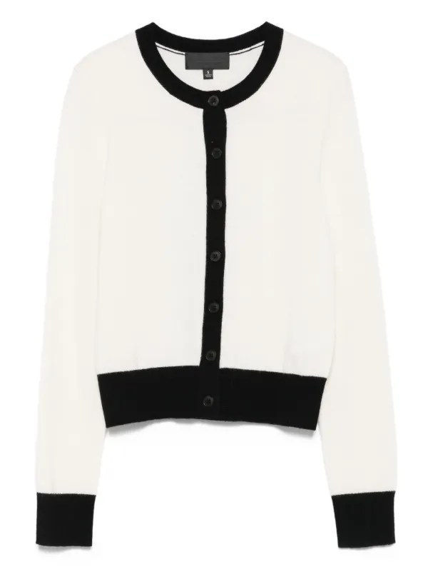 Nili Lotan Colourblock Cashmere Cardigan in Neutrals