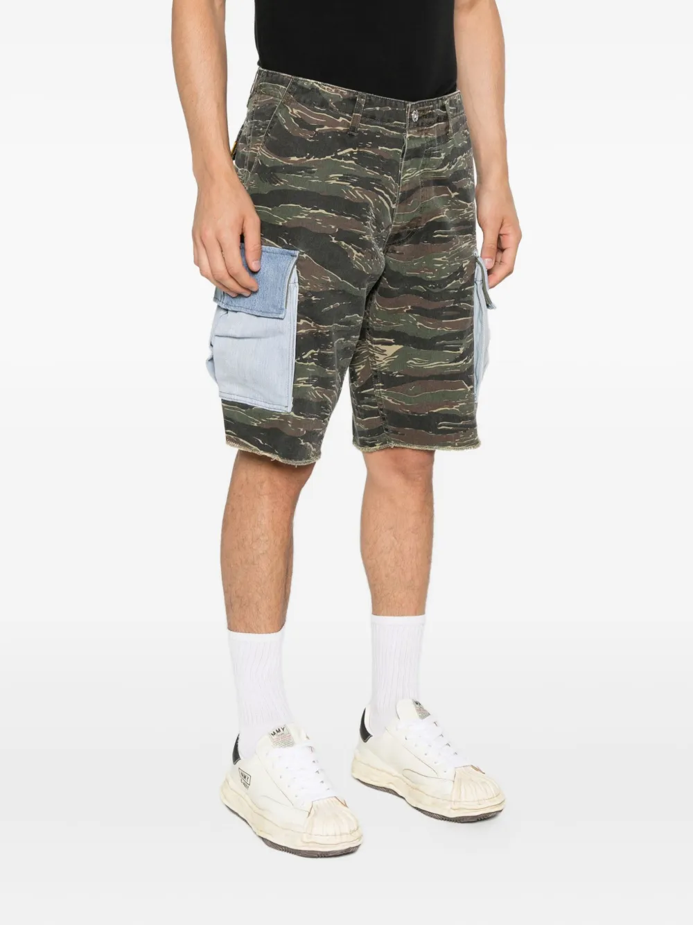 GALLERY DEPT. Cargo shorts met denim zak Groen