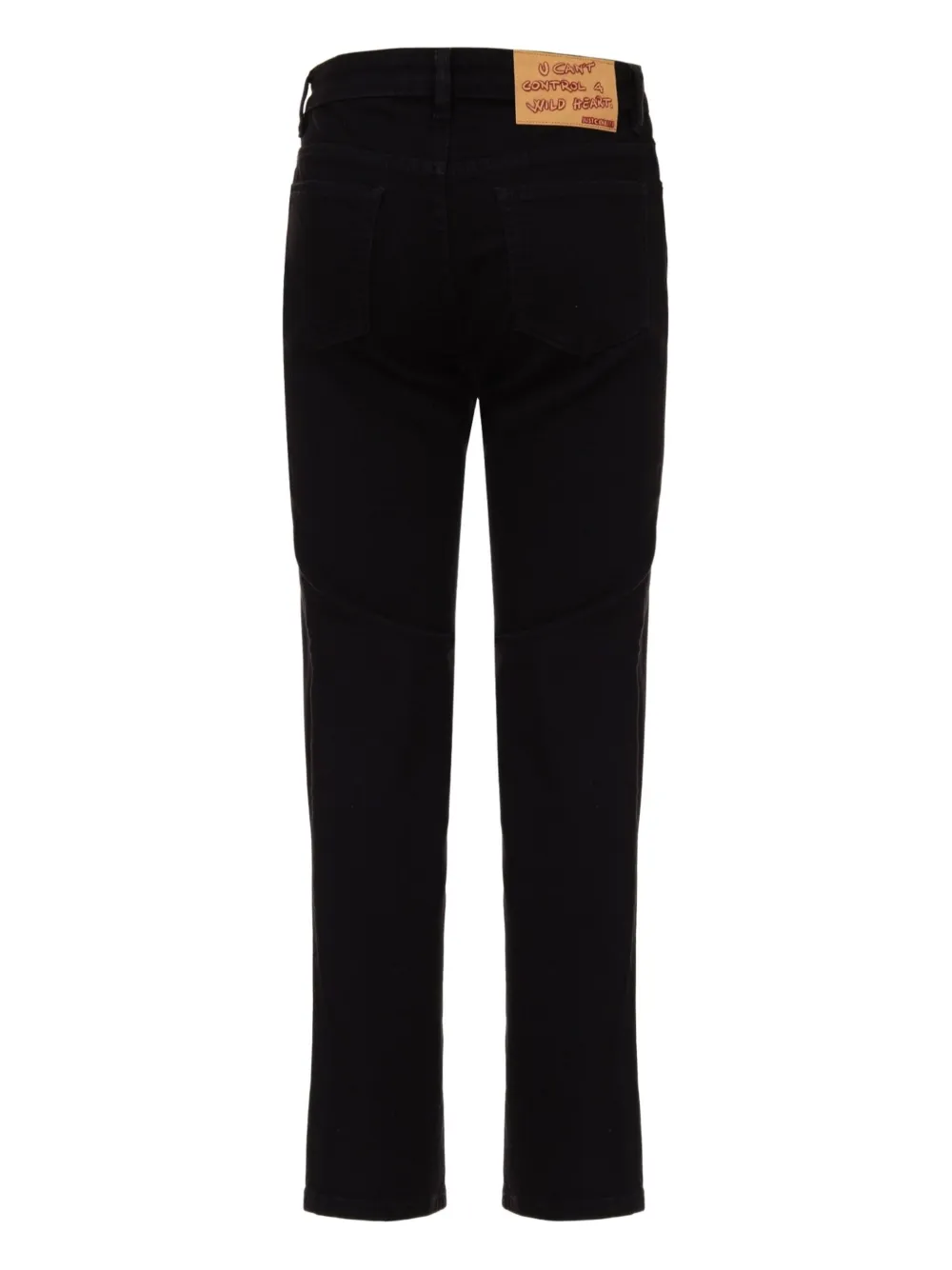 Just Cavalli logo-patch jeans - Zwart