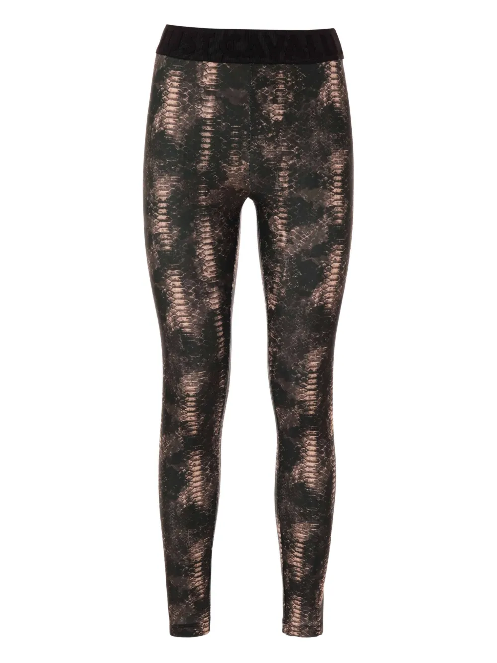 Just Cavalli スネークプリント レギンス - ブラウン Just Cavalli スネークプリント レギンス - ブラウン