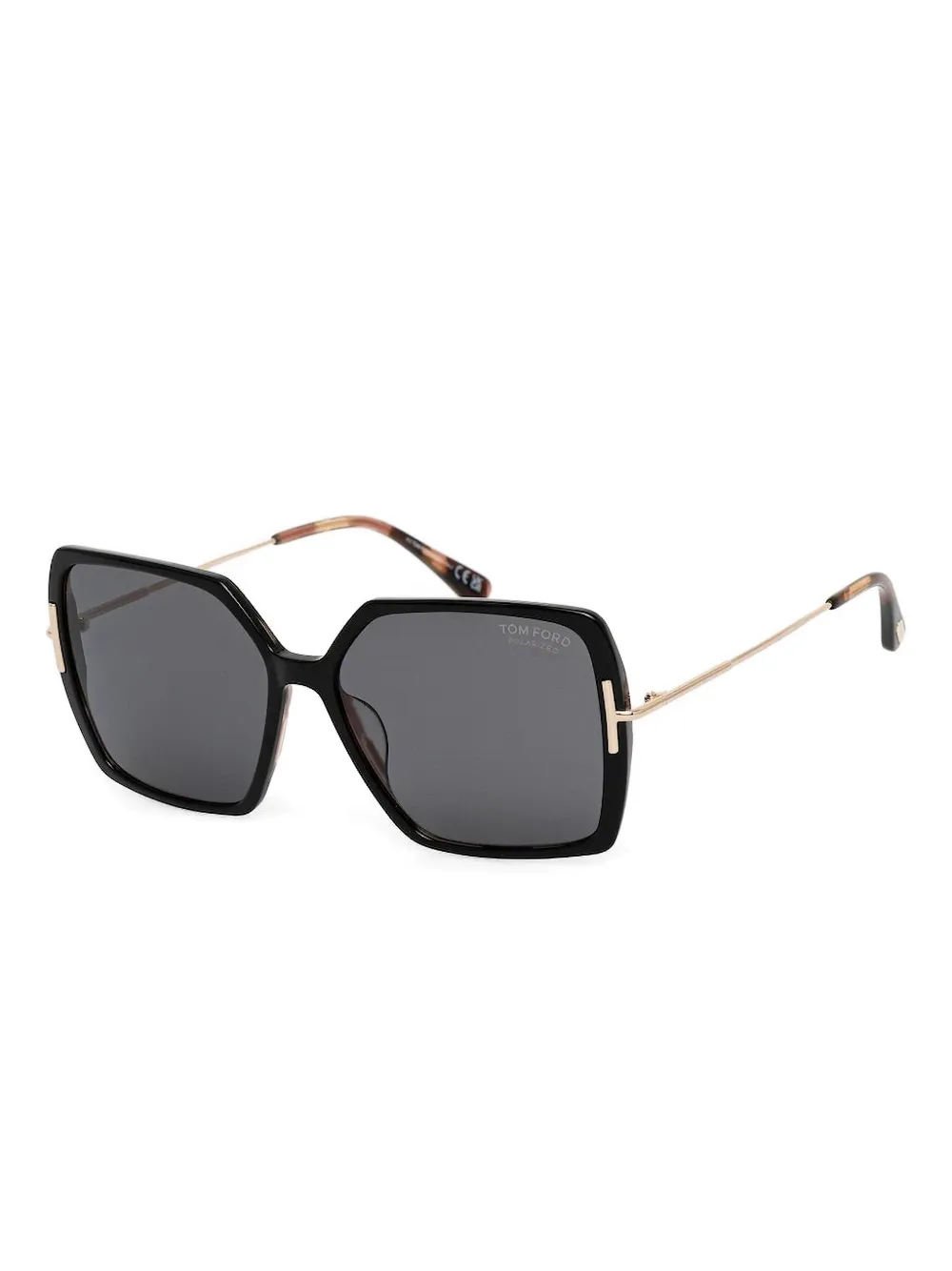 Saint Laurent Eyewear Zonnebril met geometrisch montuur - Zwart