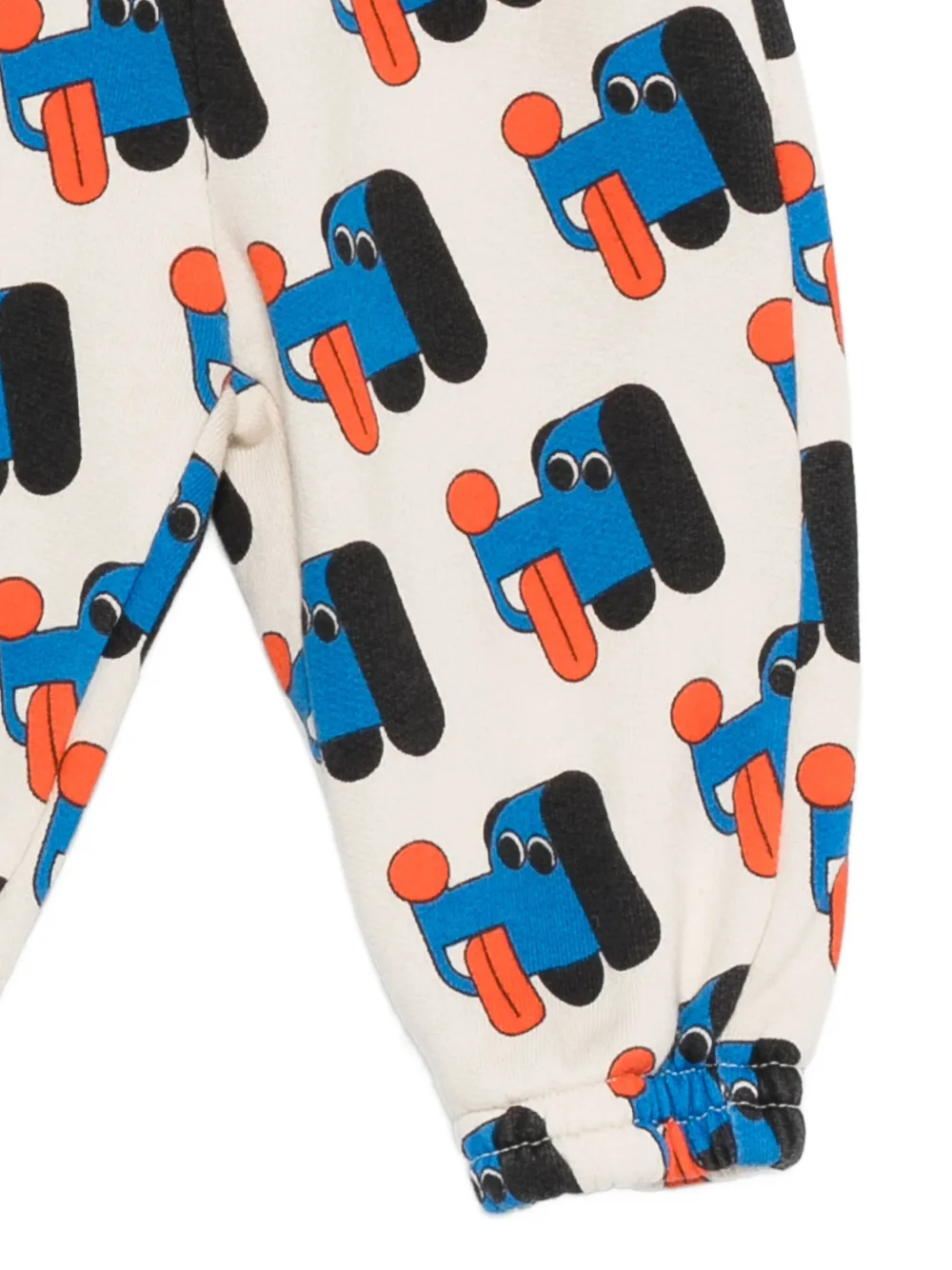 Bobo Choses Broek met hondenprint Beige