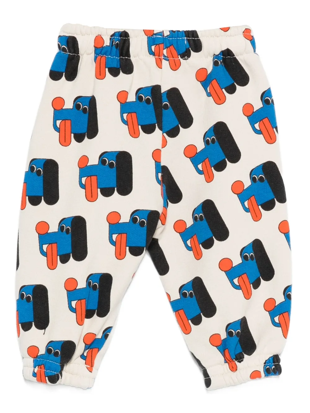 Bobo Choses Broek met hondenprint Beige