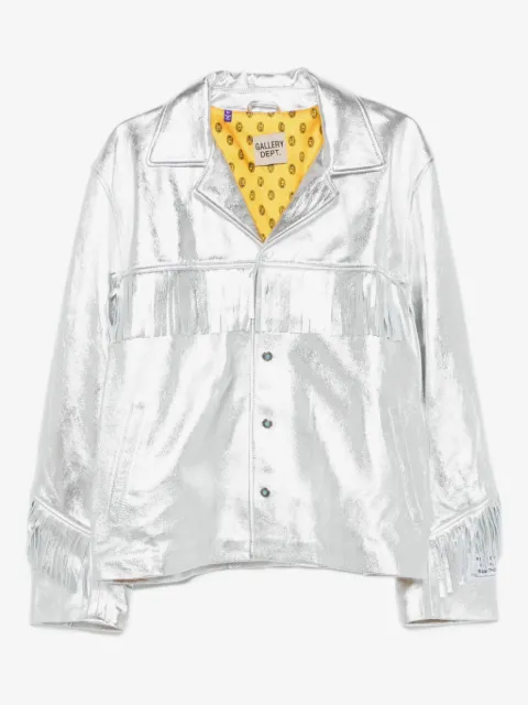 GALLERY DEPT. Orlando fringe metallic-leather jacket