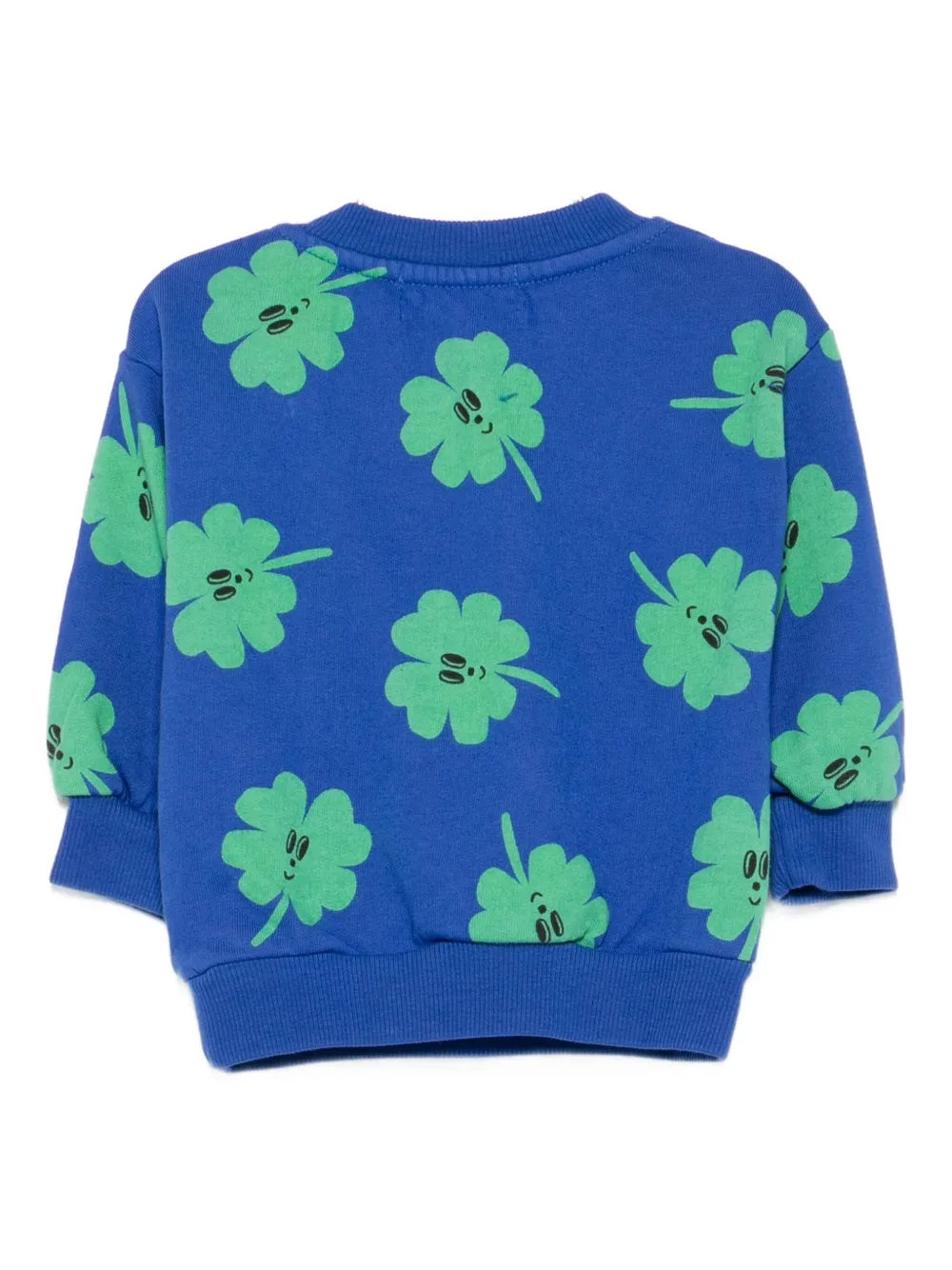 Bobo Choses Sweater met klaverprint Blauw