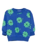 Bobo Choses clover-print sweatshirt - Blue