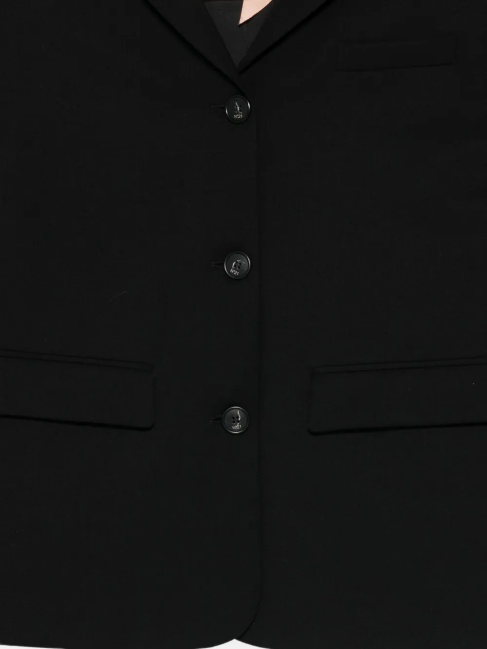 N°21 Buttoned Jacket In Black