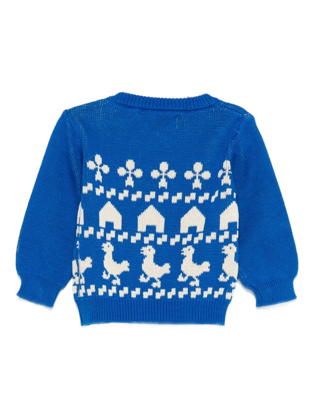 Bobo Choses Farm trui met dierenpatroon Blauw