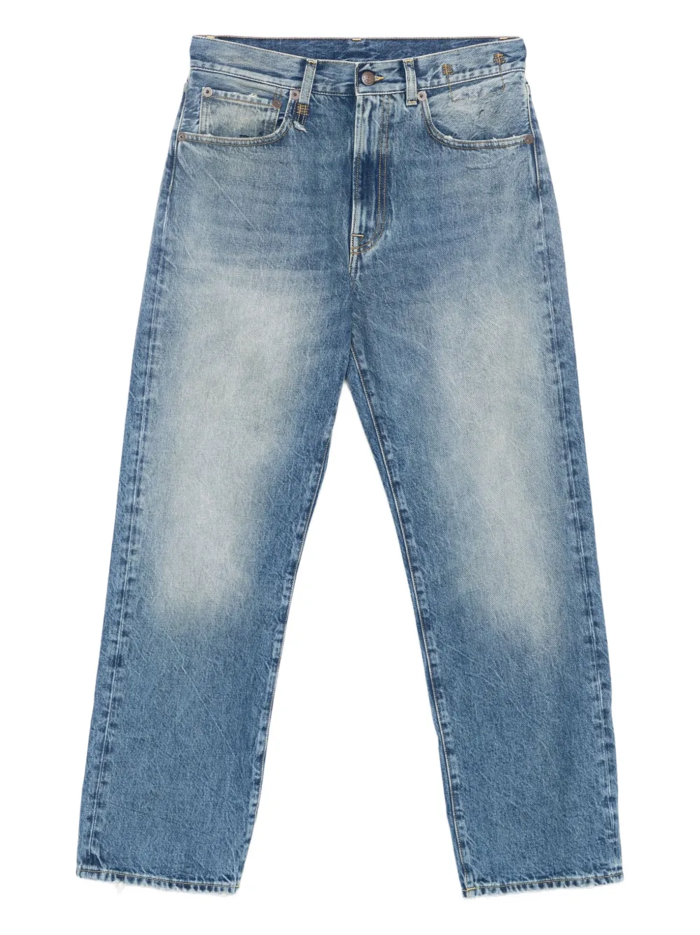 R13 straight-leg cotton jeans | Blue | Image 1