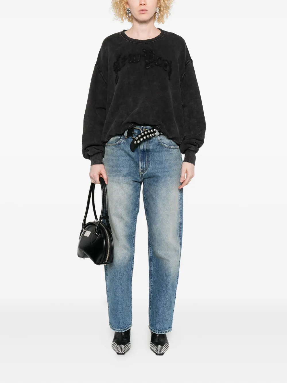 R13 Straight jeans - Blauw