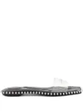 Alexander Wang beaded clear-strap flats - Black